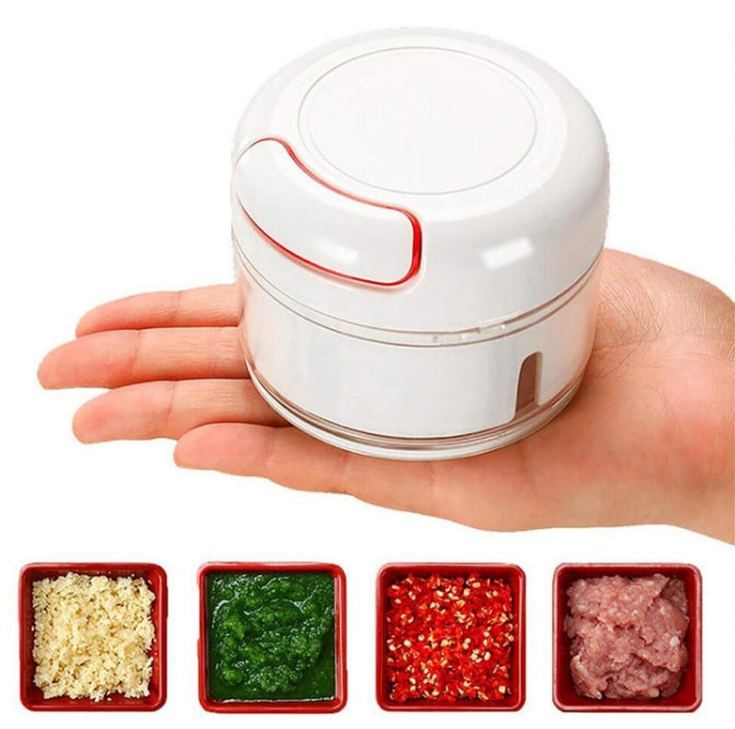 Durable Stainlees Steel Manual Food Chopper - 1 Pc for Effortless Food prep